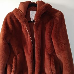 Full Tilt faux fur jacket size M